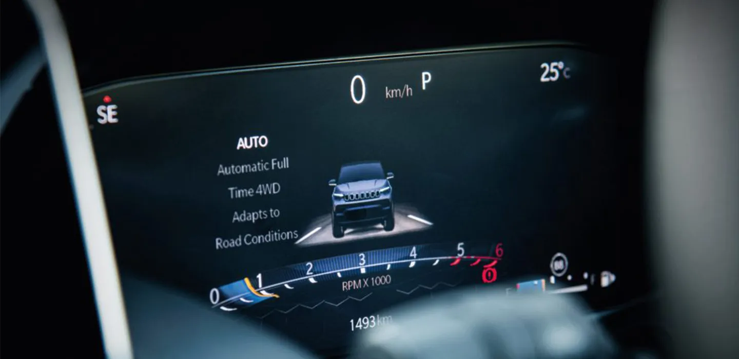 25.9 cm (10.2) Customisable Instrument Cluster